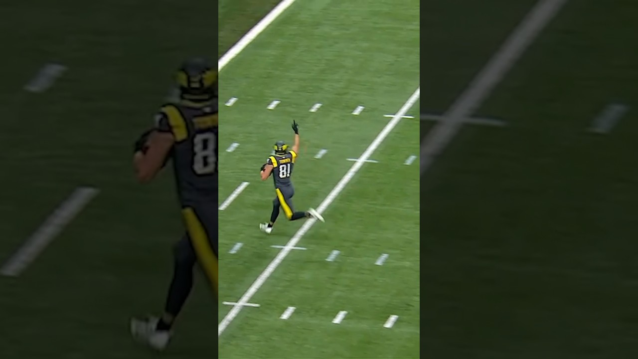 SHRUGS OFF the tackle and SCORES! 