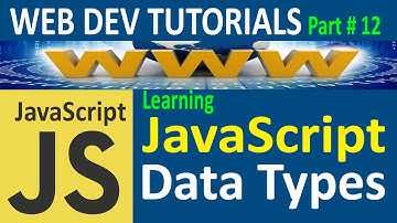 Data Types in JavaScript Tutorial in Hindi / Urdu, javascript for beginners, Web Dev Tutorial # 12