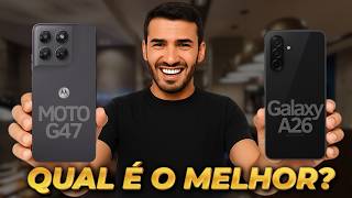 Moto G47 vs Galaxy A26 Qual é o MELHOR? (Comparativo)