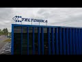 Drone flight inside teltonika ems manufacturing facility