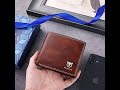 BULLCAPTAIN Men&#39;s Bifold Leather RFID Slim Wallet
