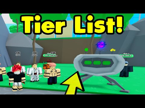 Create a gamepass anime fighters simulator roblox Tier List - TierMaker