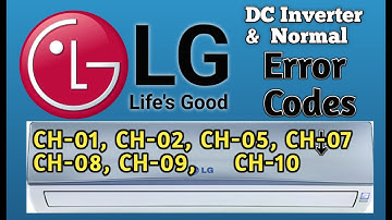 LG  DC Inverter Ac Error code  All ERROR Codes   Troubleshooting in Hindi