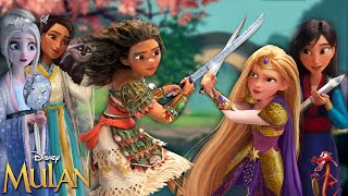 Mulan Teaches Disney Princesses To Fight As Warriors! 👑🐉 | Wreck It Ralph Princesses | Alice Edit!