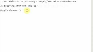 Google Chrome HTTP AUTH Dialog Spoofing through Realm Manipulation - AKS/RB