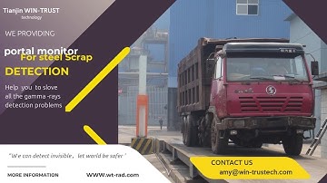 Radiation Portal Monitors (RPM) with plastic scintillator for steel scrap detection