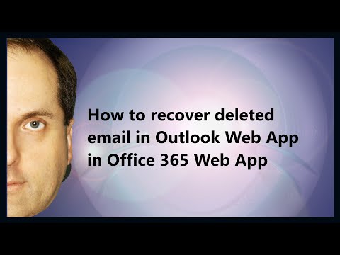 How to recover deleted email in Outlook Web App in Office 365 Web App