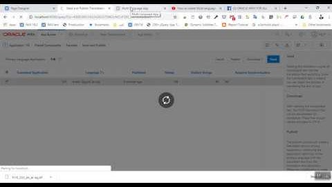 How to create Multi language Application in Oracle apex 19.1 [Part 2]