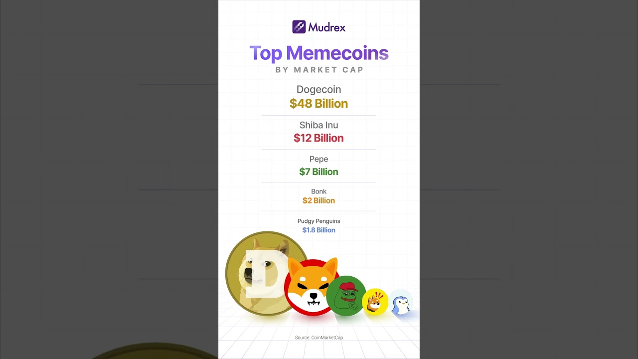 Top Memecoins by Market Cap💸🚀 | Infographic Breakdown - YouTube