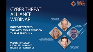 CTA Webinar - Don’t Get Zapped: Taking the Volt Typhoon Threat Seriously