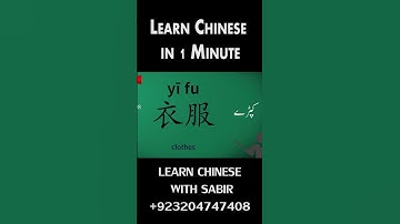 Learn Chinese in 1 Minute - ALL the Basics You Need - video 19
