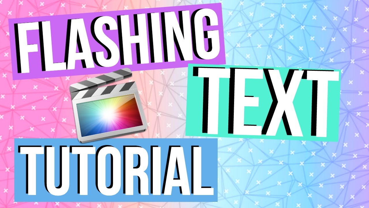 Flashing Colors Text Tutorial in FCPx YouTube