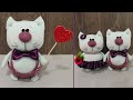 Подарки ко дню влюбленных своими руками. Котики из носков 💕 Valentine' day crafts. Sock cats DIY