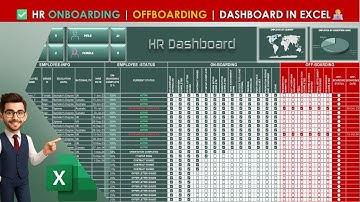 HR Onboarding | Offboarding | Dashboard in Excel✅#dashboard