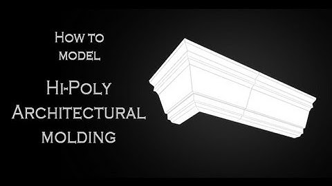 Tutorial: How to model a 3D hi-poly molding in Autodesk 3Ds Max