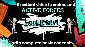 | Equilibrium |Types of Active Force |How to convert UDL & UVL to point load| Degree & Polytechnic |