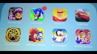 Subway Surfers Vs Sonic dash Vs Smash Fu Vs Cars Vs Temple Run Oz Vs Odd Bods Vs Skyline Skater etc screenshot 2