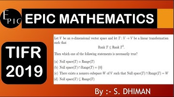 TIFR 2019 MATHEMATICS SOLUTION || EPIC MATHEMATICS