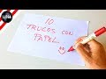 🔴 10 TRUCOS INCREÍBLES CON PAPEL!