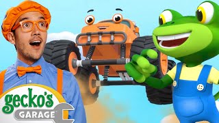 Monster Truck Song ft. @Blippi｜Gecko's Garage｜Fun Song For Toddlers