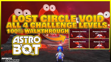 LOST CIRCLE VOID | Astro Bot  ALL 4 CHALLENGE LEVELS! FULL 100% Walkthrough | PS5 Gameplay 4K 60FPS