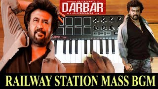 Darbar - Kannula Thimiru | Railway station Mass Bgm | Ringtone By Raj Bharath| Rajinikanth | Anirudh chords