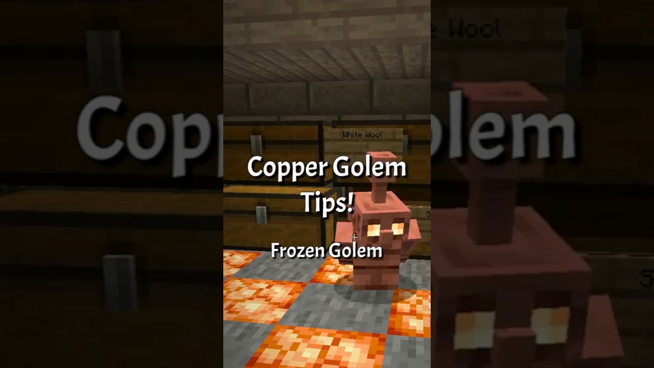 Copper Golem Maintenance Tip: Oxidation