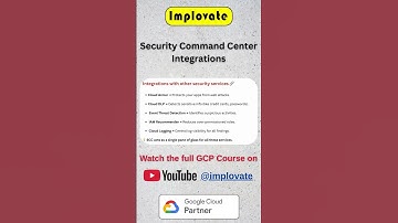 SCC Integration with Other Google Cloud Services 🔗 | GCP Security Ecosystem #implovate #gcp