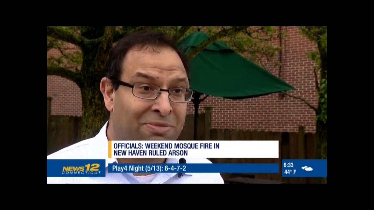 Video: CAIR-CT Rep Interviewed About New Haven Mosque Arson, Reward for Info Offered - YouTube