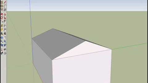 How to make a Simple Roof in Google SketchUp