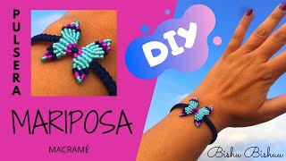 Pulsera Mariposa🦋  de Macramé / butterfly bracelet