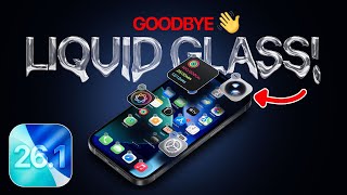 iOS 26.1 Update - Goodbye Liquid Glass!