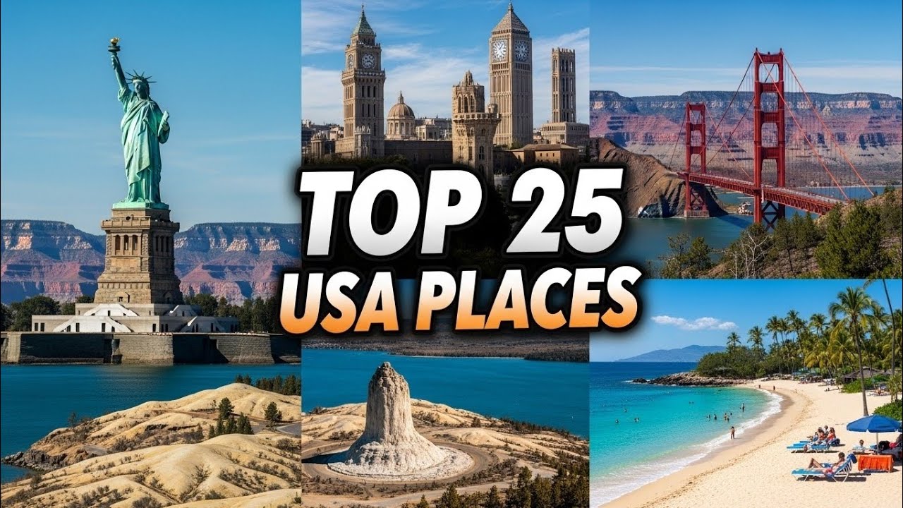 Top 25 Places to Visit in the USA – Ultimate Travel Guide 2025 - YouTube