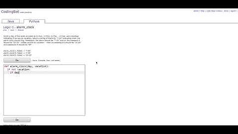 Logic-1 (alarm_clock) Python Tutorial || codingbat.com
