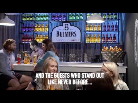 Bulmers - The world's first entirely black and white bar