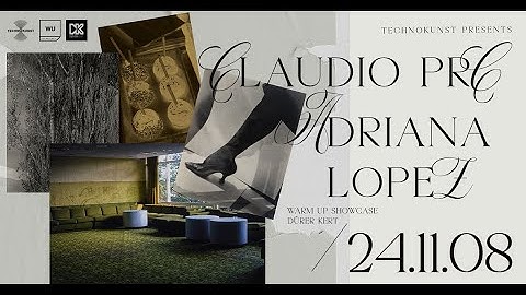 Claudio PRC | Technokunst pres. Warm Up Showcase | Dürer Kert, Budapest | 2024.11.08.