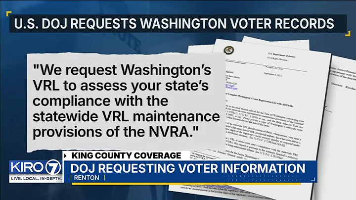 DOJ requests voter information from Washington state
