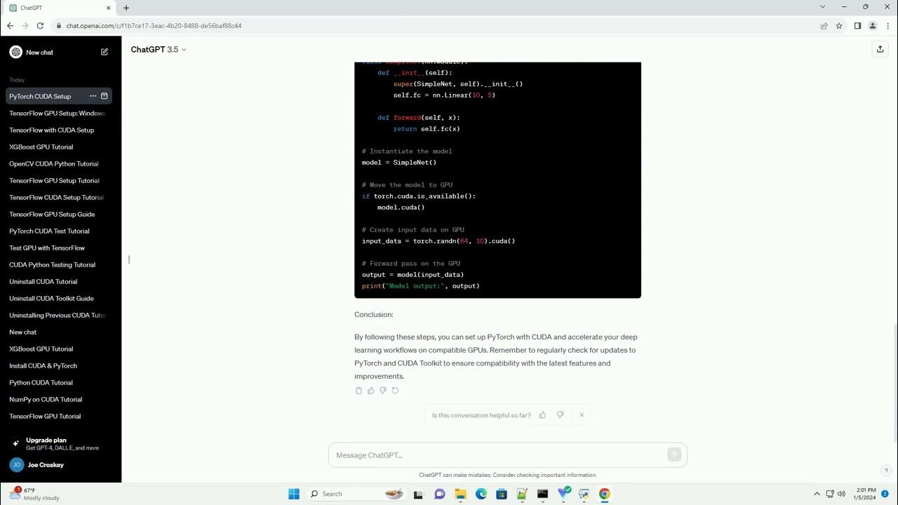 python pytorch cuda version - YouTube