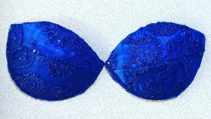 BRA CUPS: How to Fix and Sew Bra cups to a Bustier Blouse/ Dress. #Bra_Cups  