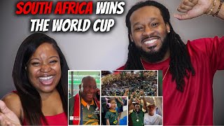 American Couple Reacts "Celebration Videos of South Africans After They Won Rugby World Cup 2023"