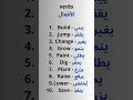 تعلم 10 أفعال إنجليزية أساسية مع ترجمتها إلى العربية انجليزي Education Learning English تعلم 10 أفعال إنجليزية أساسية مع ترجمتها إلى العربية انجليزي Education Learning English