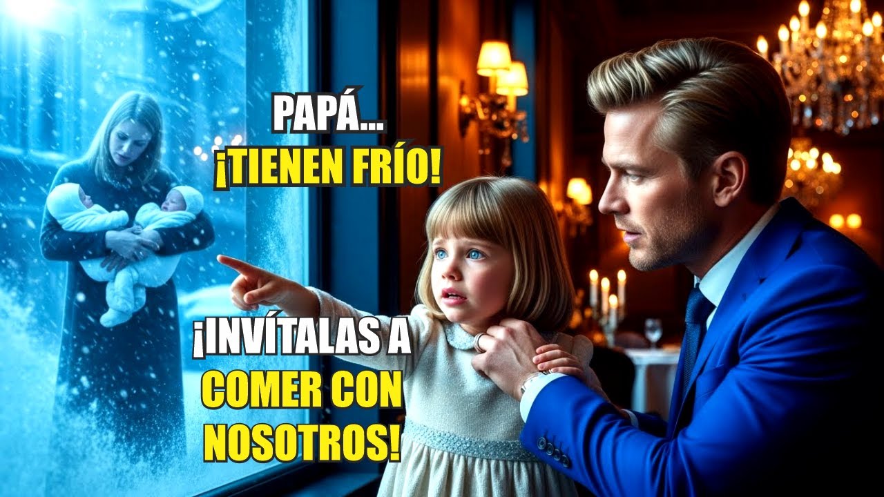 LA HIJA DEL MULTIMILLONARIO VE A MADRE POBRE CON GEMELAS CONGELÁNDOSE Y HACE ALGO INCREÍBLE