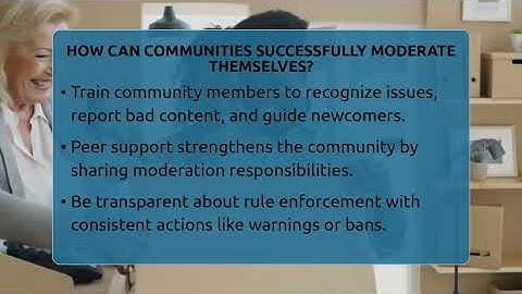 How Can Communities Successfully Moderate Themselves? - Everyday-Networking
