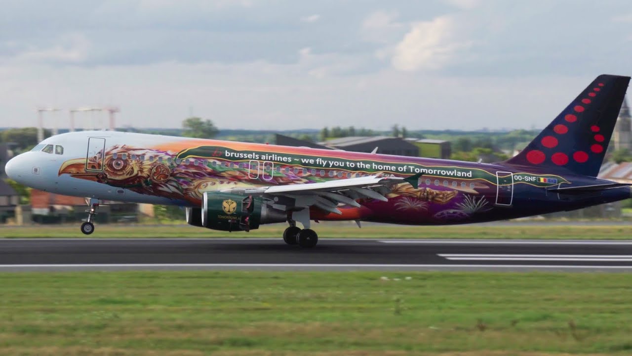 Evening Plane Spotting at BRUSSELS Airport | 4K Sunset Landings (BRU