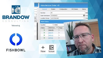 Create Work Orders in Fishbowl Advanced v2023