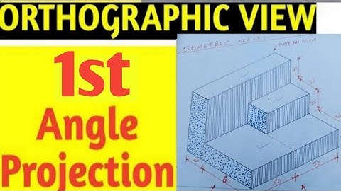 How To Draw Isometric view change from Orthographic projection in 1st Angle Projecton#sanjeevsiriti#