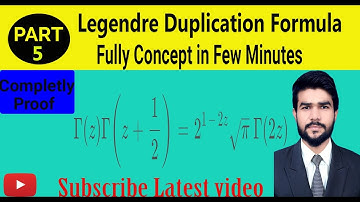 Legendre Duplication Formula of Beta Function With Fully Concept in Hindi / Urdu