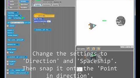 Shooting a laser in scratch