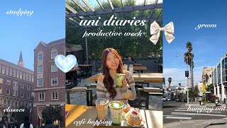 USC vlog uni diaries 🍵: new semester, first week of classes, cafe hopping, studying, friends