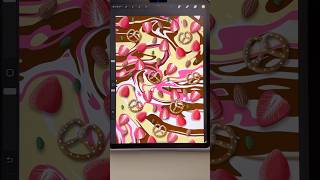 プロクリエイトでバレンタインデーのチョコレートバークを描くよ